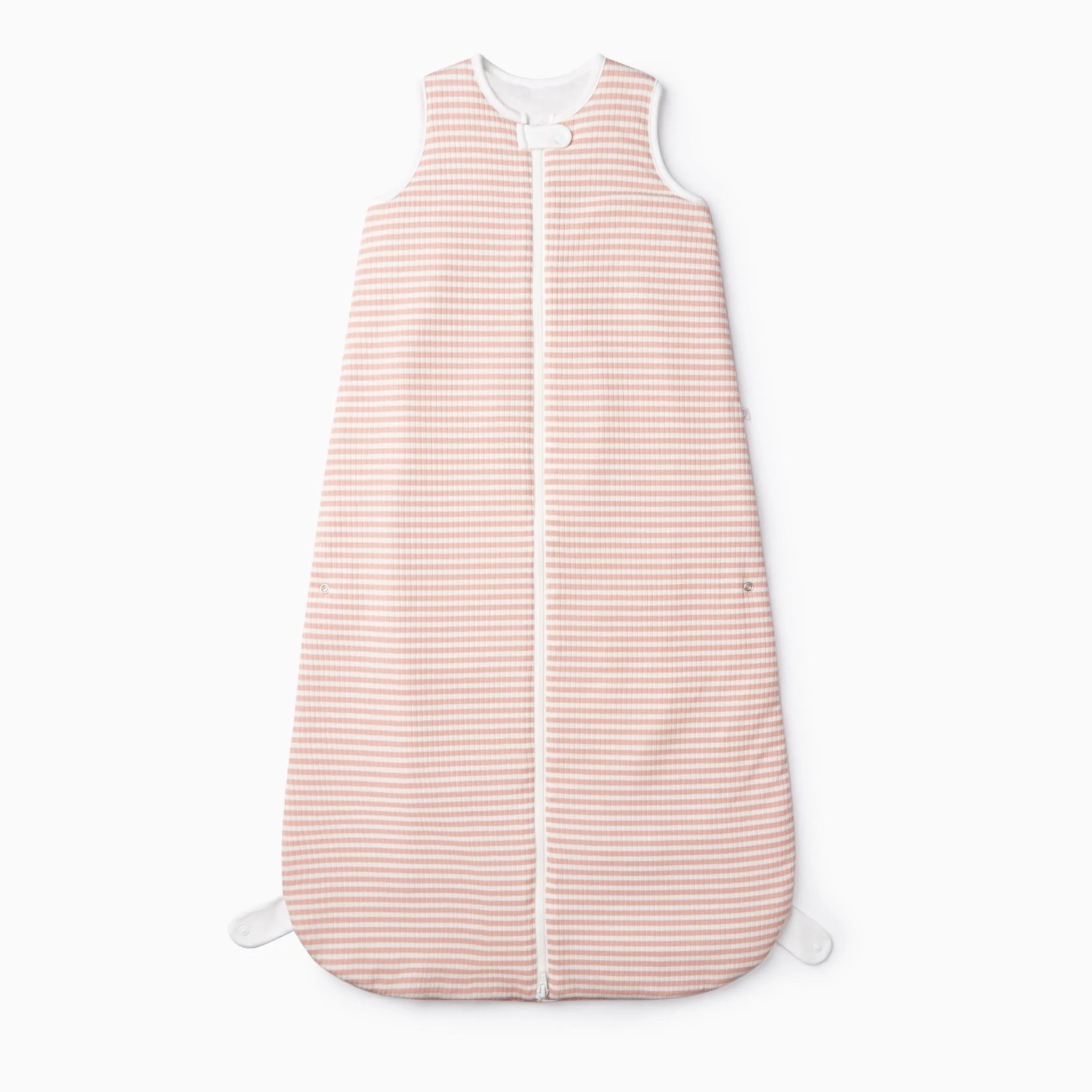 Pink Stripe Ribbed Front Opening Sleeping Bag 1.5 TOG