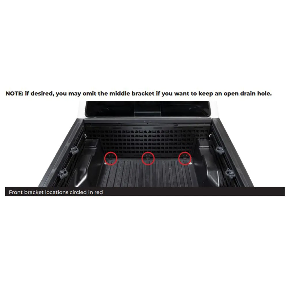 Putco 19-21 Toyota Tacoma - 5ft (Short Box) Molle Front Panel (put195303)