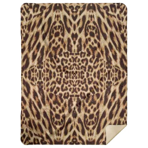 Recursia Contemplative Jaguar Sherpa Blanket 60X80
