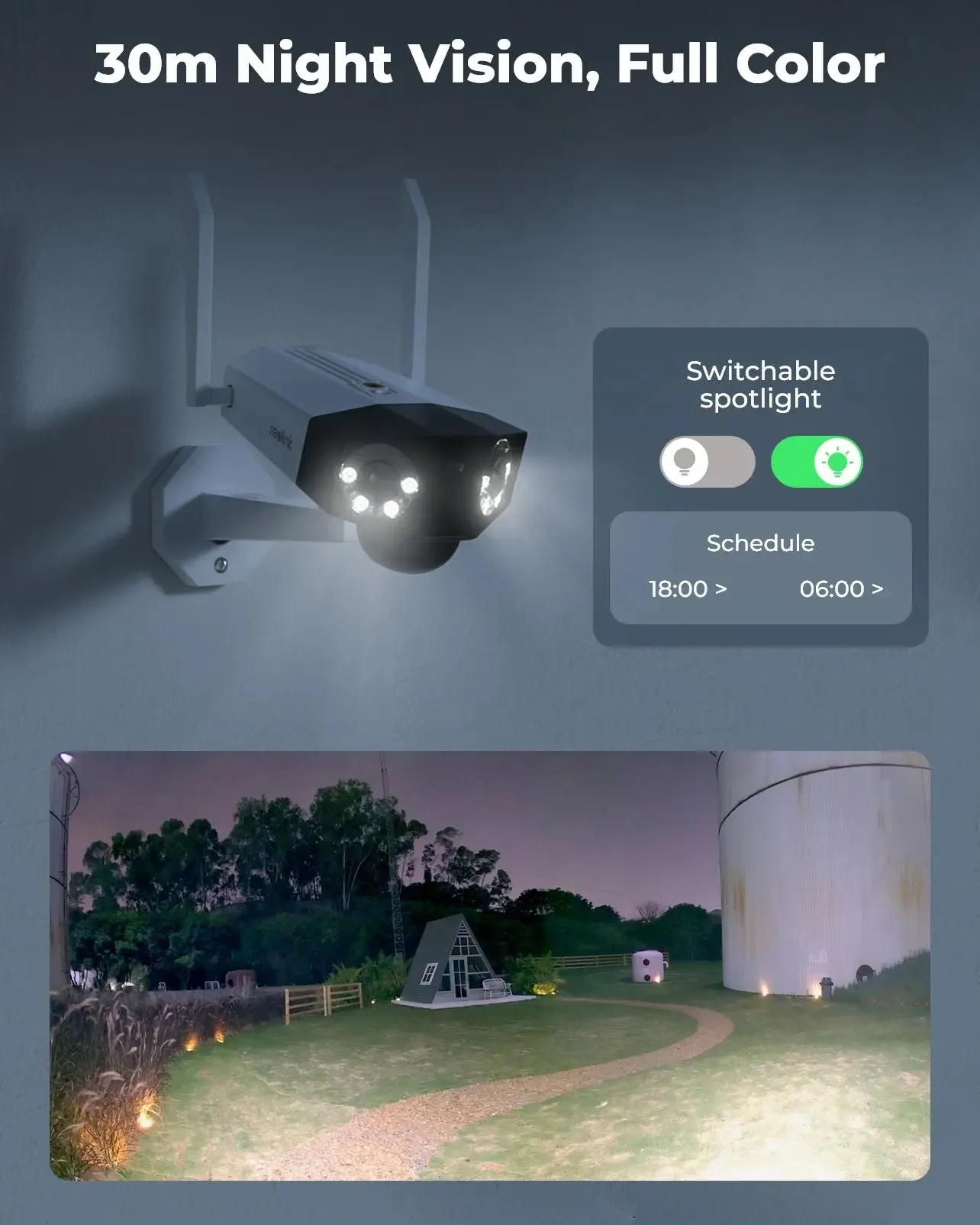 Reolink Duo 2 LTE - 4G Solar Powered 6MP Ultra HD 180° Panoramic Security Camera