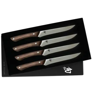 Shun Shima Natural 4-Piece Steak Knife Set