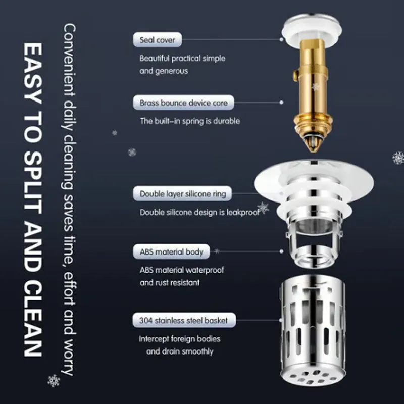 Sink Universal Multi-Purpose Drain Strainer