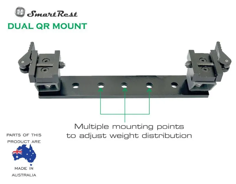 Smart Rest Dual QR Mount Plus 2 Pic Rails