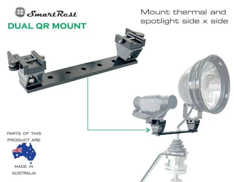 Smart Rest Dual QR Mount Plus 2 Pic Rails