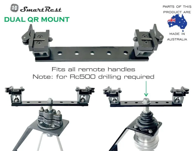 Smart Rest Dual QR Mount Plus 2 Pic Rails