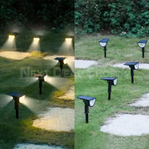 Solar Powered Motion Sensor Dual Spotlights