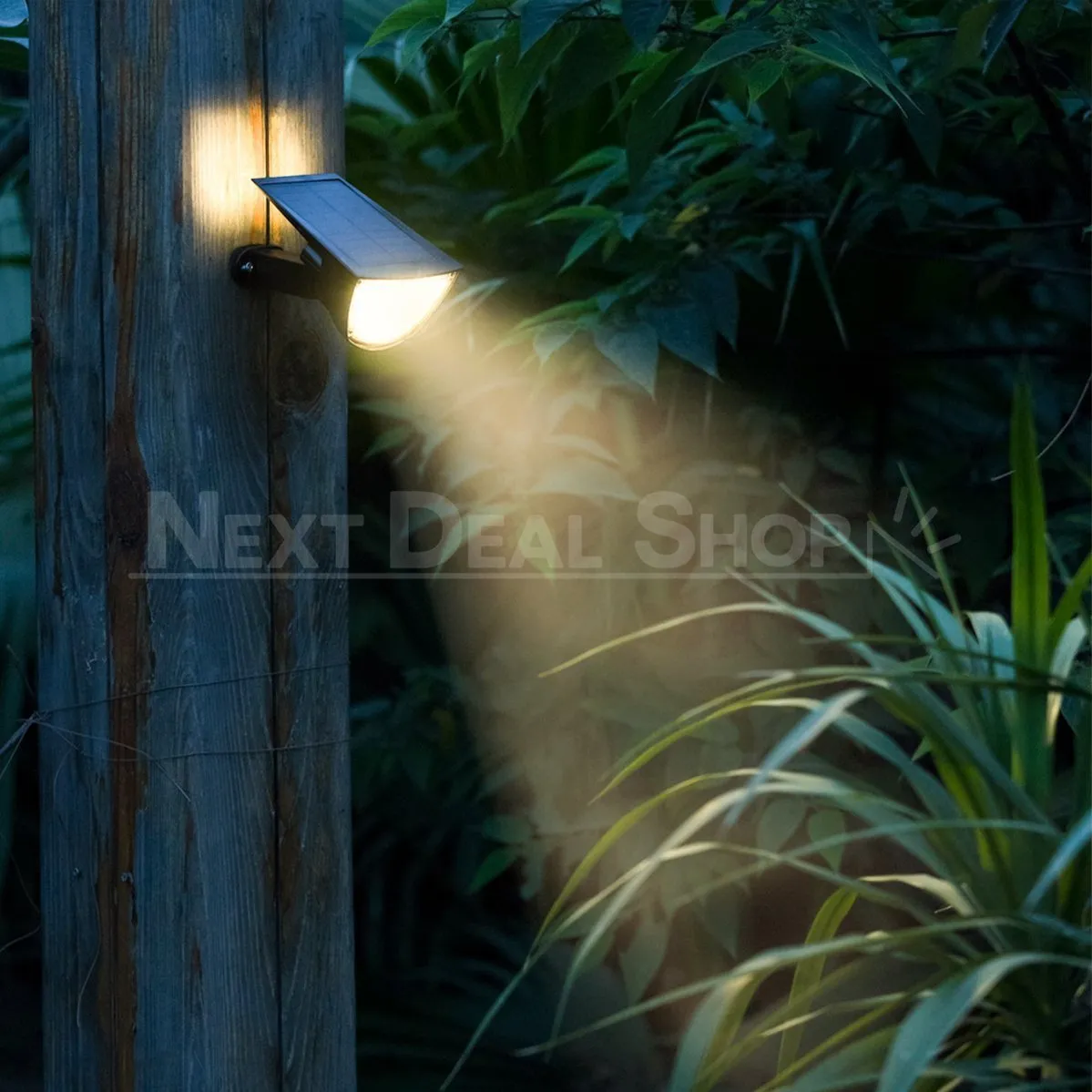 Solar Powered Motion Sensor Dual Spotlights
