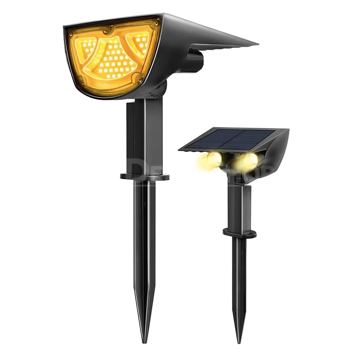 Solar Powered Motion Sensor Dual Spotlights