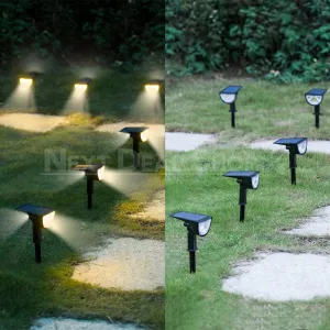 Solar Powered Motion Sensor Dual Spotlights
