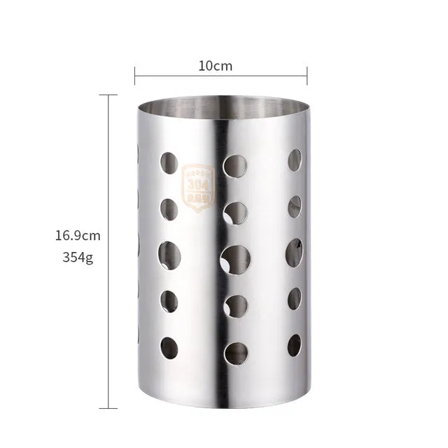 Stainless Steel Kitchen Utensils Chopsticks Tube Soup Ladle Colander Set Gold Cooking Tool Set
