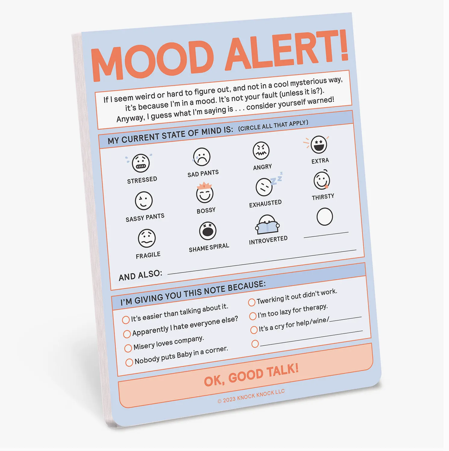 Today's Mood Nifty Note (Pastel Version)