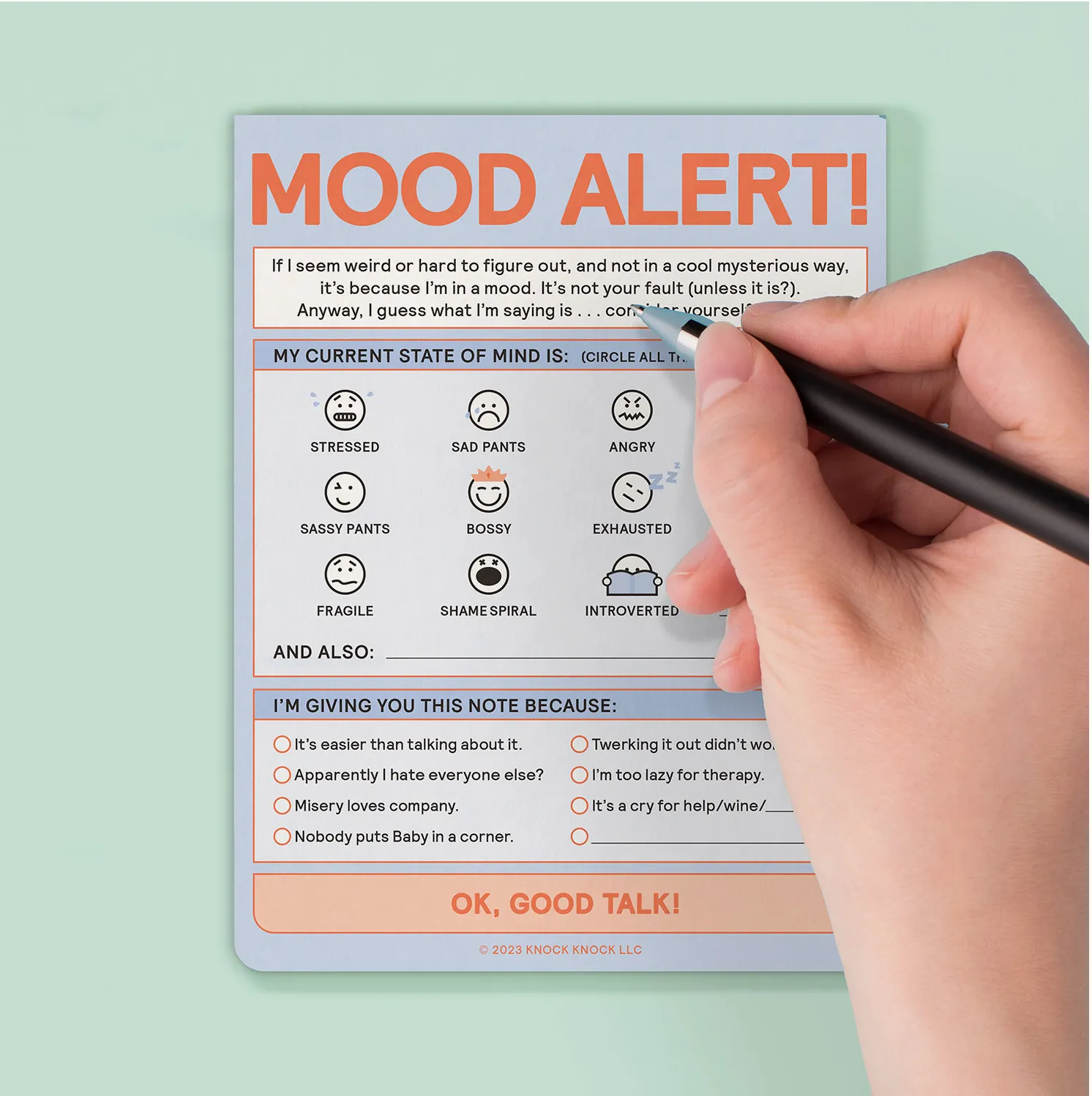 Today's Mood Nifty Note (Pastel Version)