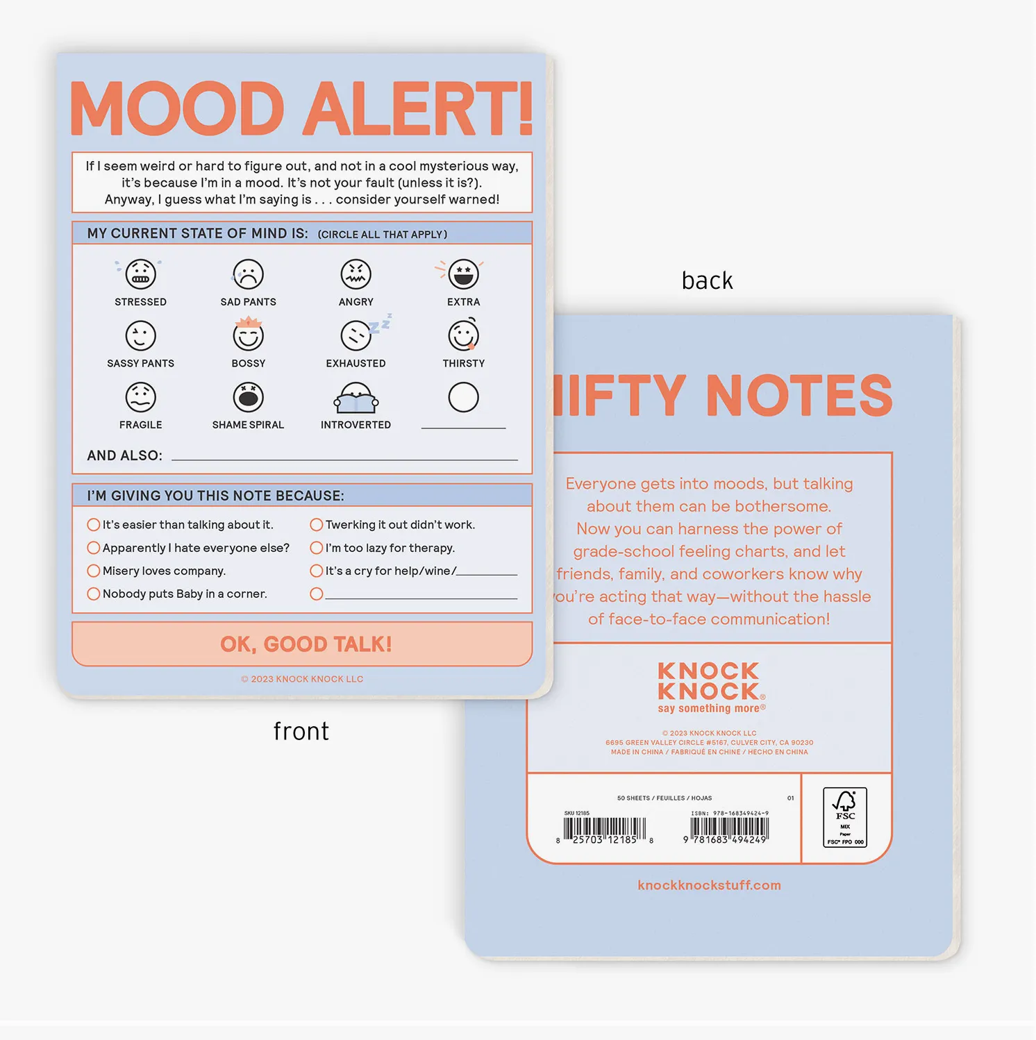 Today's Mood Nifty Note (Pastel Version)