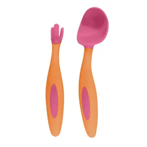 toddler cutlery set - strawberry shake