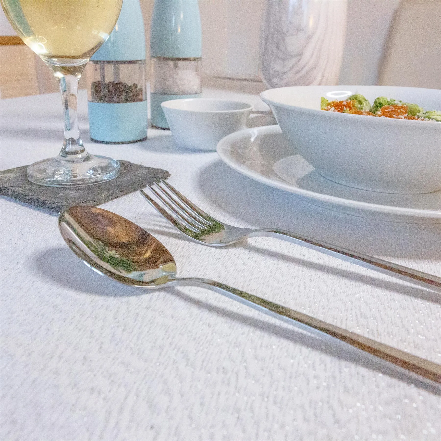 Tondo Stainless Steel Dessert Spoons - By Argon Tableware