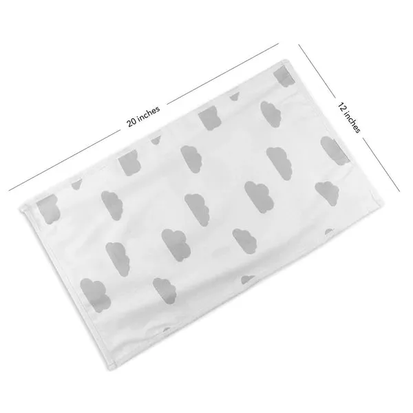 Waterproof Reversible Burp Clothes | 5 Pack | Grey  | Ely's & Co